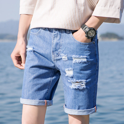 Мъжки дънкови къси панталони в няколко модела