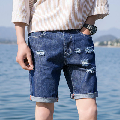 Мъжки дънкови къси панталони в няколко модела