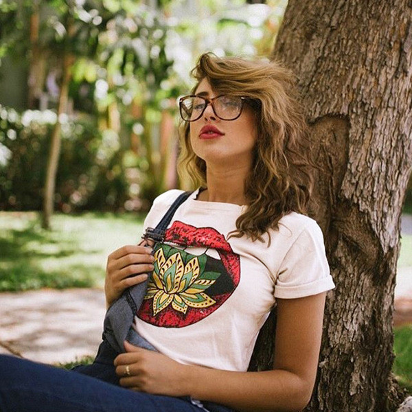 Ежедневна дамска тениска с изображение