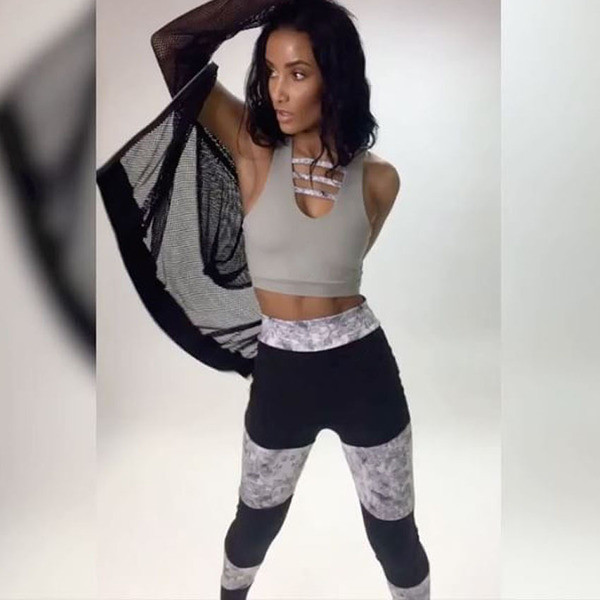 Спортен дамски клин с висока талия