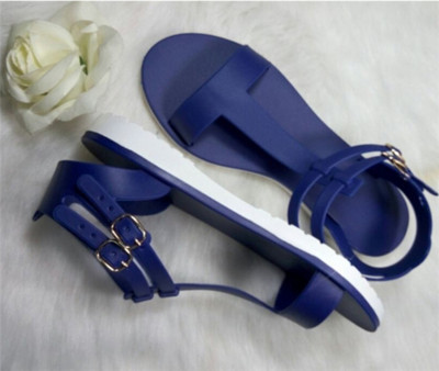 Стилни гумени дамски сандали в семпъл модел