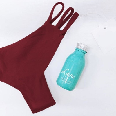 Плажни дамски бикини с каишки в различни цветове