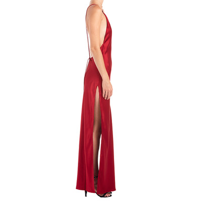 Μοναδική κυρίες φόρεμα με V-neck - 3 χρώματα