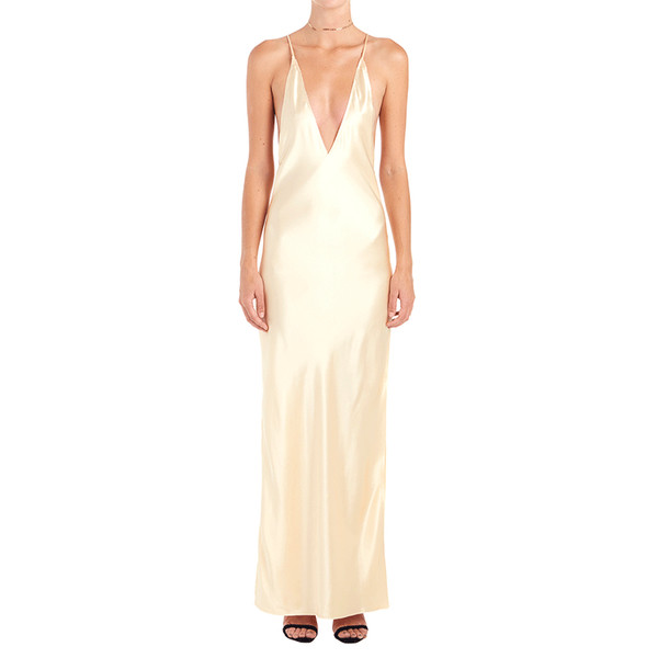 Уникална дамска рокля с V-образно деколте - 3 цвята