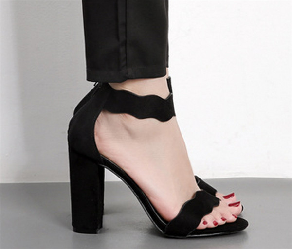 σανδάλια Κομψό κυρίες με παχιά υψηλό ρεύμα - 2 χρώματα