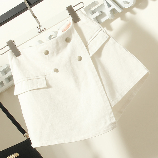 φούστα Καθημερινά γυναικών σε μαύρο, λευκό και πράσινο