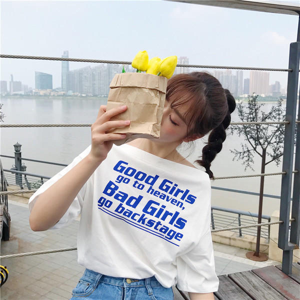 Красива дамска тениска с 3/4 ръкав и надпис