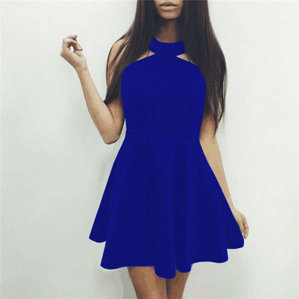 Γυναικείο  φόρεμα με O-σχήμα κολάρο σε τέσσερα διαφορετικά μοντέλα