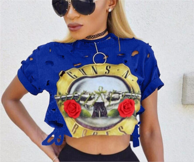 Hit γυναικείο  T-shirt με μια ενδιαφέρουσα εφαρμογή - 5 χρώματα