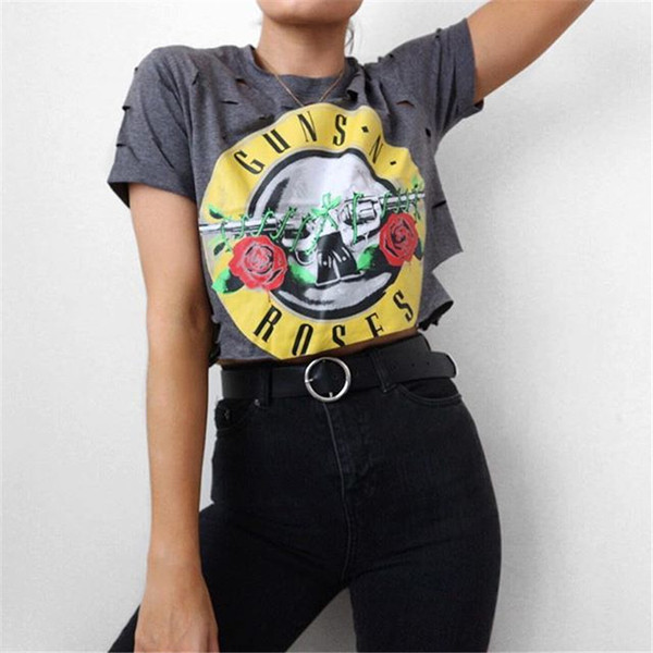 Hit γυναικείο  T-shirt με μια ενδιαφέρουσα εφαρμογή - 5 χρώματα