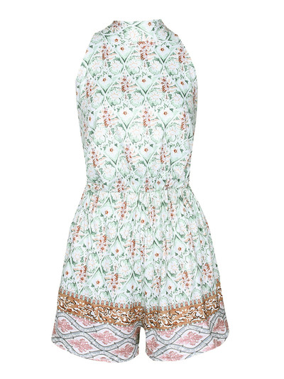  Γυναικείες φόρμες  με μεγάλο κορδόνι γύρω σε  ριγέ από το λαιμό του και floral μοτίβα