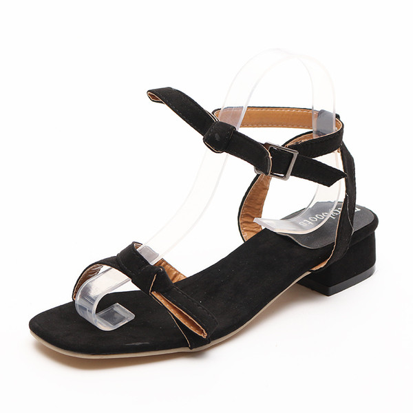 Κομψές γυναικείες  σανδάλια με κορδέλα σε καφέ και μαύρο