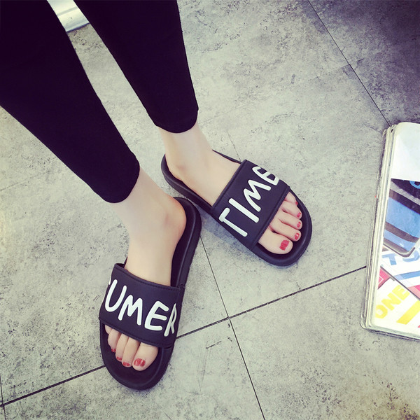 Καουτσούκ γυναικείες πολύ άνετες παντόφλες  με επιγραφή