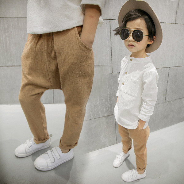 Βαμβακερά παντελόνια για αγόρια διαφορετικά χρωμάτα