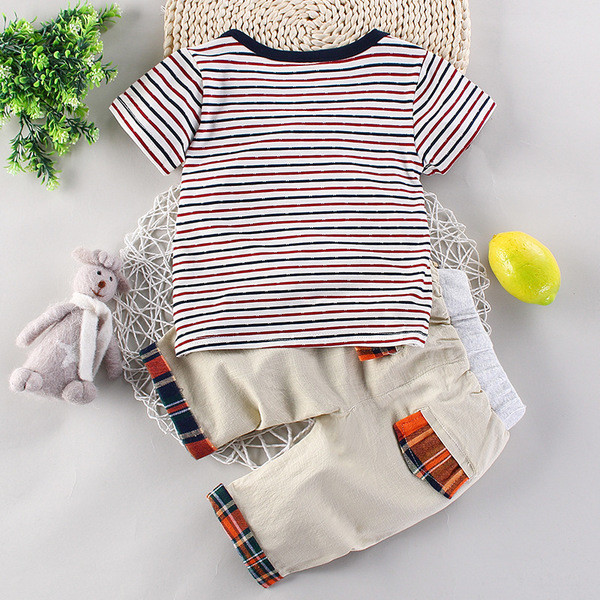 Καθημερινό παιδικό σετ για αγόρια -μπλουζάκι με με εικόνα και παντελόνι