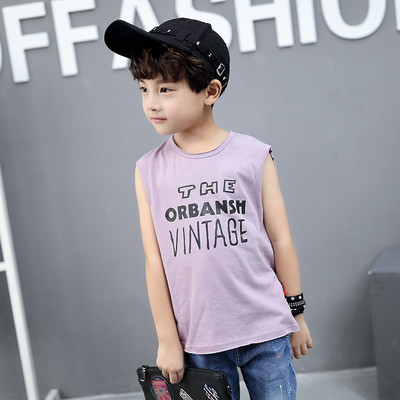 Детски потник за момчета с надписи в свободен стил