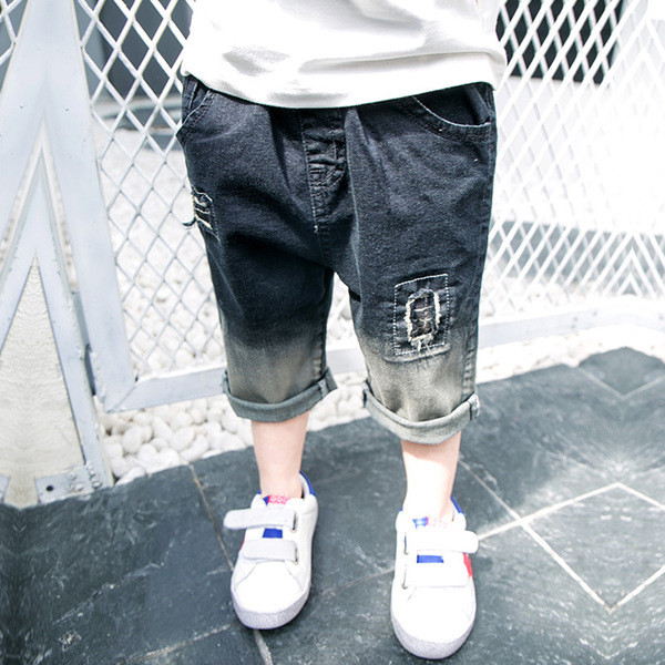 Детски къси панталони за момчета в преливащ цвят