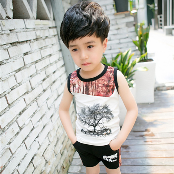 Καθημερινό σετ για αγόρια με σορτς και αμάνικο