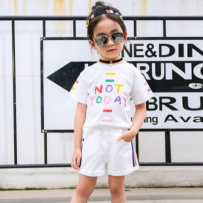 Καθημερινό παιδικό σετ για κορίτσια - μπλουζάκι + σορτς