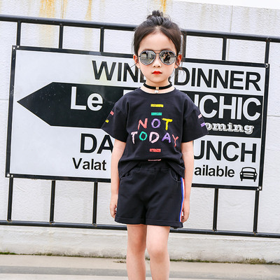 Καθημερινό παιδικό σετ για κορίτσια - μπλουζάκι + σορτς