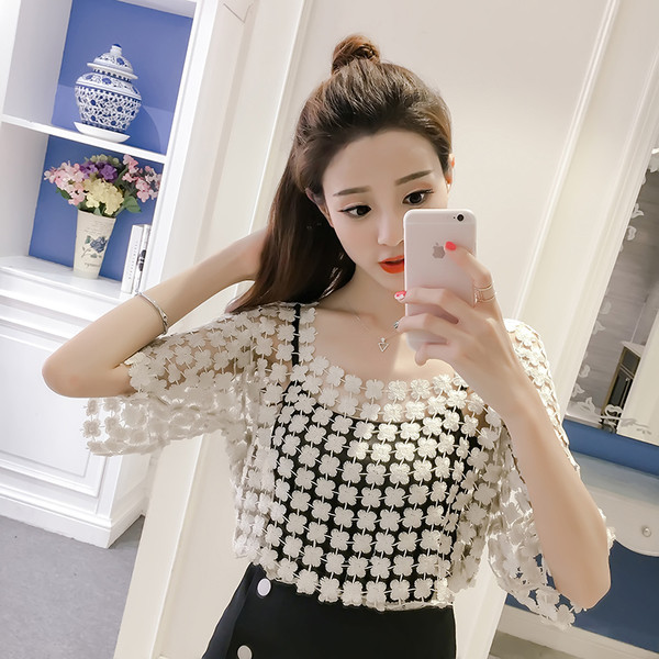 Γυναικεία μπλούζα με μανίκια 3/4 σε διάφορα χρώματα