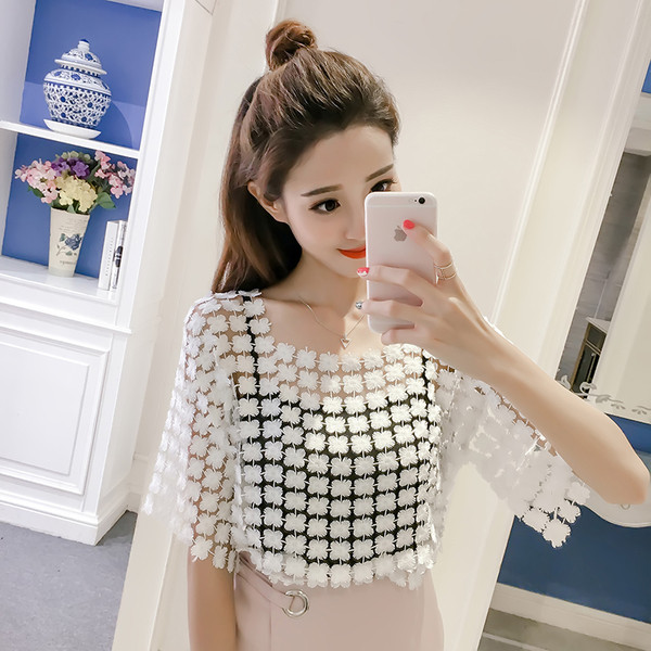 Γυναικεία μπλούζα με μανίκια 3/4 σε διάφορα χρώματα