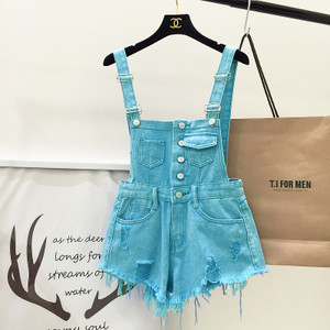 Γυναικεία τζιν σαλοπέτα με τιράντες - 3 χρώματα