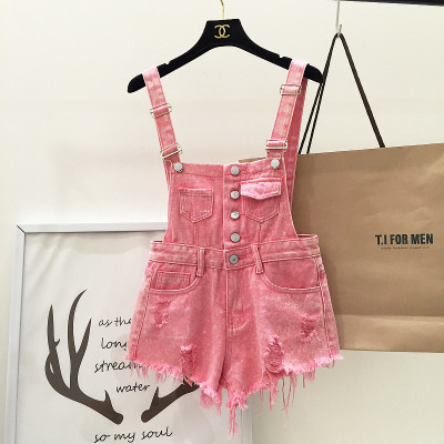 Γυναικεία τζιν σαλοπέτα με τιράντες - 3 χρώματα