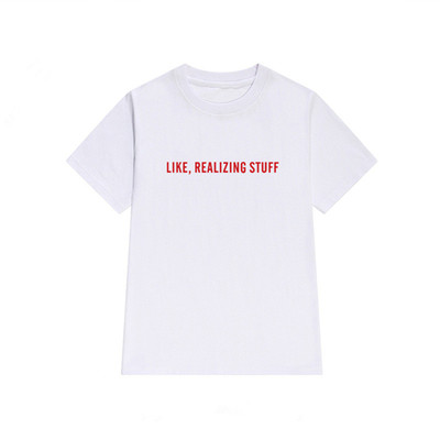 Γυναικεία καθημερινή μπλούζα με κοντό μανίκι και επιγραφή - 3 χρώματα