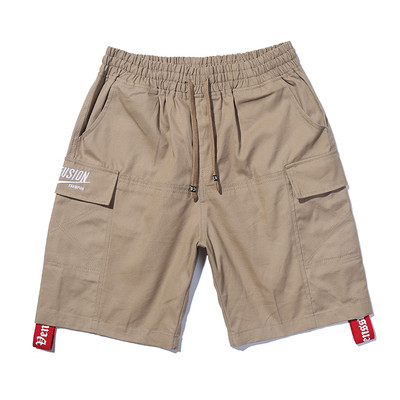 Стилни мъжки къси панталони с дълбоки джобове