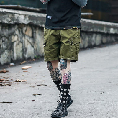 Стилни къси панталони за мъже с джобове в три цвята