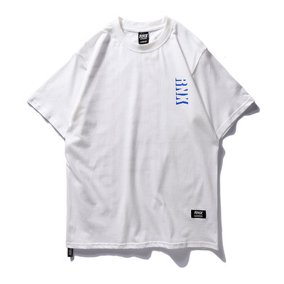 Стилна мъжка тениска с надпис, в три цвята