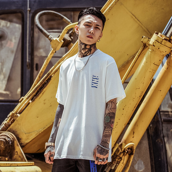 Стилна мъжка тениска с надпис, в три цвята