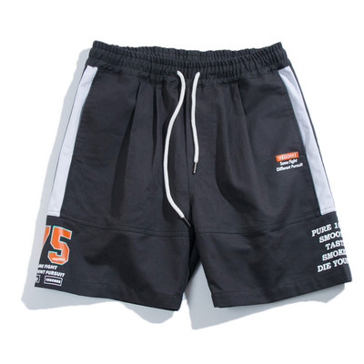 Спортни мъжки шорти с надписи в три цвята