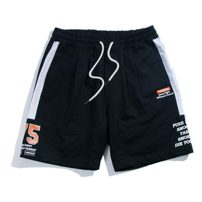 Спортни мъжки шорти с надписи в три цвята