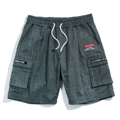 Мъжки шорти с джобове и връзки