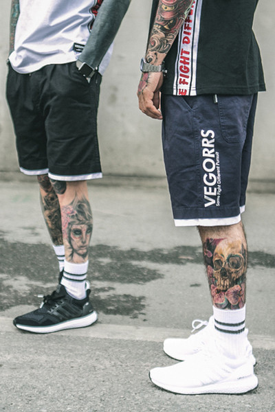 Мъжки спортни шорти в два цвята - ластични