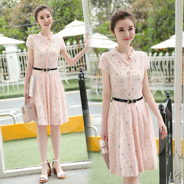 Γυναικεϊο φορεμα με φυτικά μοτίβα σε διάφορα χρώματα