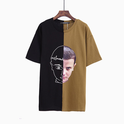 Стилна мъжка тениска с две лица в два цвята 