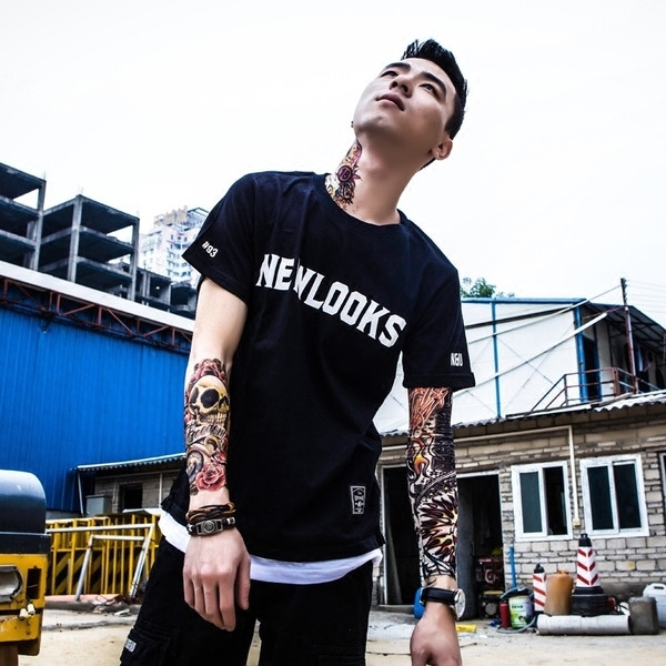 Тениска за мъжете в три цвята с надпис