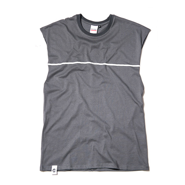 Καθαρό μοντέλο ανδρικό μπλουζάκι σε γκρι και μαύρο χρώμα