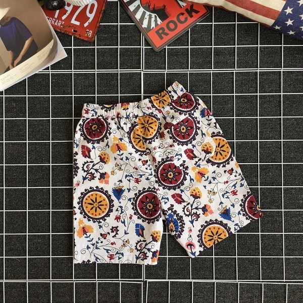 Цветни мъжки шорти с връзки в 2 модела