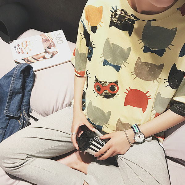 Мъжка тениска в два цвята с изображения