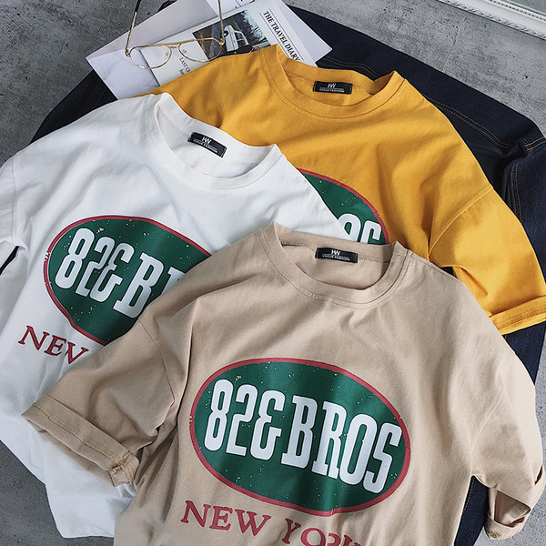 Красива ежедневна тениска за мъже с надписи и в три цвята