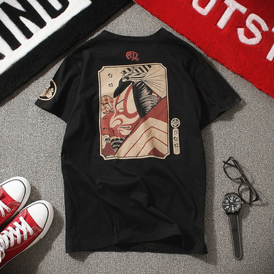 Страхотна тънка мъжка тениска с интересна щампа - много размери