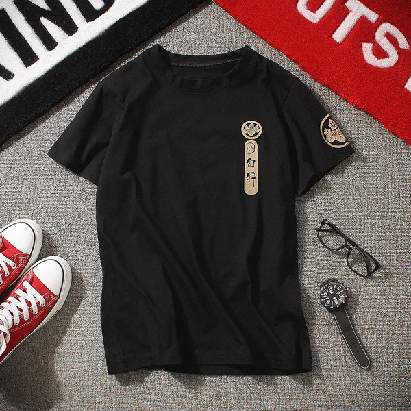 Страхотна тънка мъжка тениска с интересна щампа - много размери