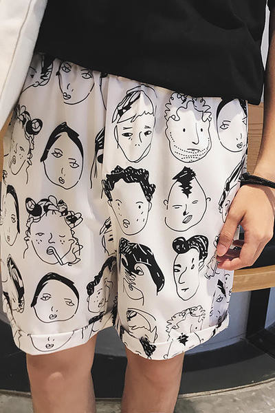 Ежедневни мъжки шорти с изображение в три модела