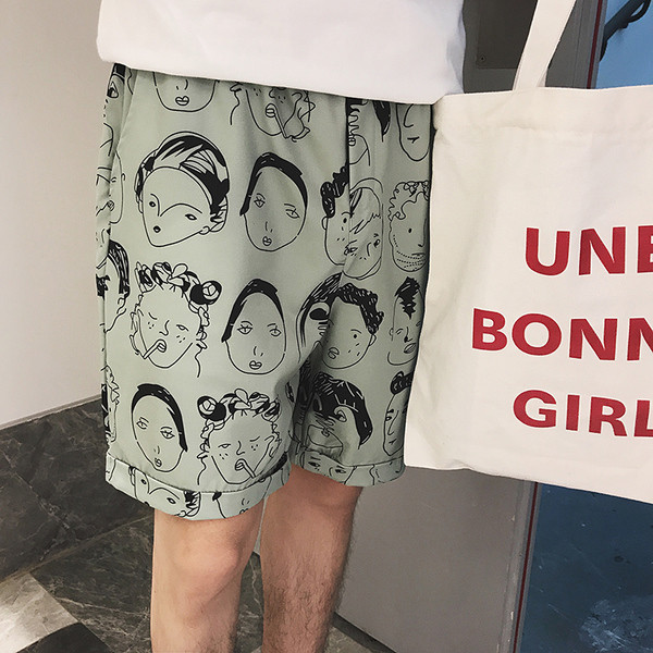 Ежедневни мъжки шорти с изображение в три модела