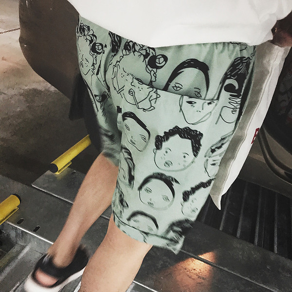 Ежедневни мъжки шорти с изображение в три модела