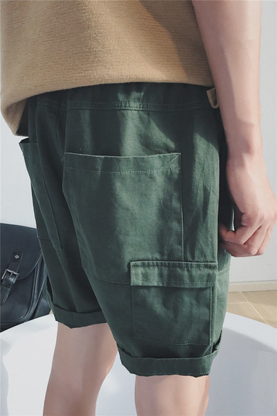 Ежедневни и стилни шорти за мъже в три цвята дълбоки джобове